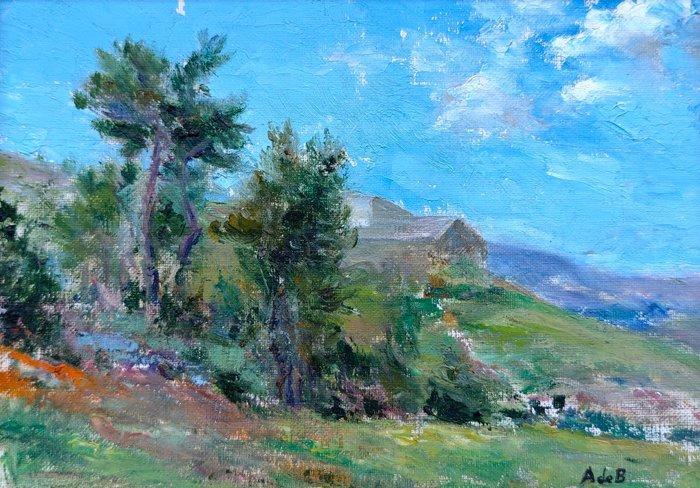 Aureliano de Beruete (1845-1912), Navolger van - Laderas, Antiek en Kunst, Kunst | Schilderijen | Klassiek