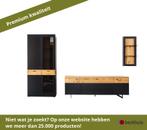 MCA Cesena woonkamercombinatie 2 houtmateriaal/zwartgrijs, Ophalen of Verzenden, Nieuw, Overige materialen