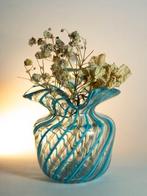 Murano - Vaas - Glas - Zanfirico blauwe aventurijn