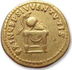 Romeinse Rijk. Domitian as Caesar under Titus. Goud Aureus,