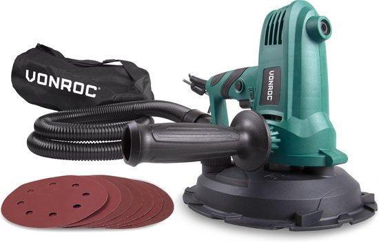 2dekans | VONROC DS501AC Schuurmachine – 750W – Ø180 mm, Doe-het-zelf en Verbouw, Gereedschap | Schuurmachines, Zo goed als nieuw