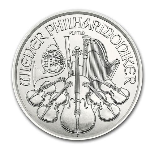 Platina Wiener Philharmoniker 1/25 oz, Postzegels en Munten, Munten | Europa | Niet-Euromunten, Losse munt, Oostenrijk, Verzenden