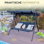 2dekans | ODADDY® Schommelbank – 3 Persoons – Hangbank Tuin, Ophalen of Verzenden, Zo goed als nieuw