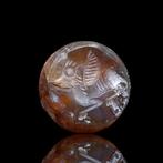 Replica van Sassanian Agate Intaglio Bead (Zonder