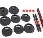 Verstelbare Halterset 10 kg met 40 cm Verbindingsstang, Sport en Fitness, Fitnessmaterialen, Verzenden, Nieuw