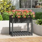 vidaXL Plantenbak met schap 82,5x54x81 cm massief grenenhout, Verzenden, Nieuw, Hout, 60 cm of meer