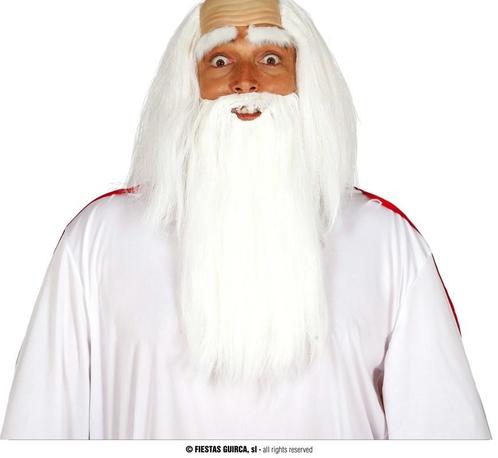 Baard Kabouter Lang Wit, Kleding | Heren, Carnavalskleding en Feestkleding, Nieuw, Ophalen of Verzenden