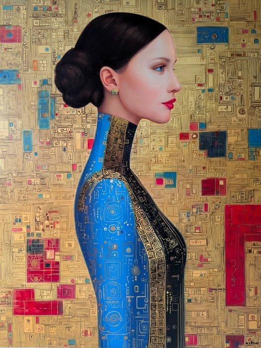 Wilhem VON KALISZ (XX-XXI) - Cogito Ergo Sum (XL size), Antiek en Kunst, Kunst | Schilderijen | Modern