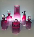 Antiek Toiletset (7) - Baccarat - Kristal, Messing - Een, Antiek en Kunst