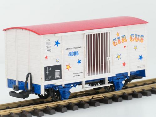 LGB 4036 Circus Wagon Altenfürt/Fischbach (grootspoor), Hobby en Vrije tijd, Modeltreinen | Overige schalen, Wagon, Gebruikt, LGB