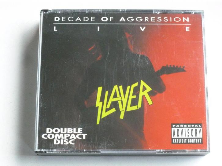 Slayer - Decade of Aggression / Live (2 CD) 1991, Cd's en Dvd's, Cd's | Hardrock en Metal, Zo goed als nieuw, Verzenden