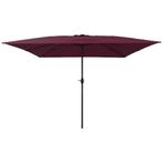 Parasol Rood/Zwart | Tweedekansje | Tuin upgrade!, Tuin en Terras, Kantelbaar, Nieuw, Stokparasol, 2 tot 3 meter