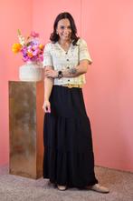 Lange rok met riem zwart, Kleding | Dames, Rokken, Ophalen of Verzenden, Nieuw