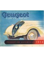 1938 PEUGEOT PROGRAMMA BROCHURE FRANS, Nieuw, Peugeot, Author