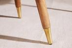 Massief houten salontafel GATSBY 110 cm bruin goud mango, Huis en Inrichting, Tafels | Salontafels, Ophalen of Verzenden, Nieuw