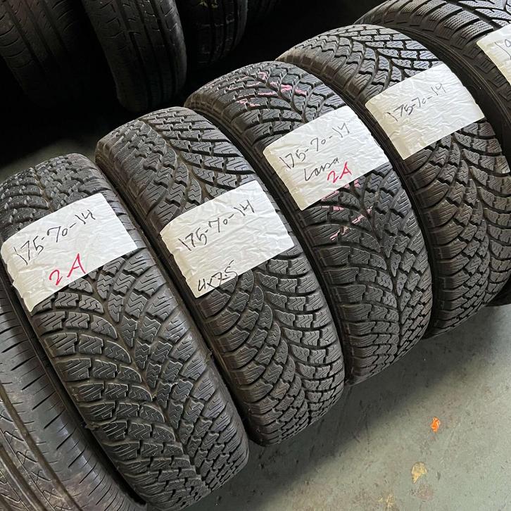4 x Lassa 175-70-14 Winterbanden 7,5mm, Auto-onderdelen, Banden en Velgen, 14 inch, Winterbanden, 175 mm, Personenwagen, Gebruikt
