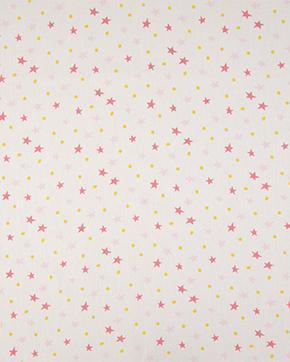 Poplin Katoen Dusty Stars Rood, Hobby en Vrije tijd, Stoffen en Lappen, Rood, Nieuw