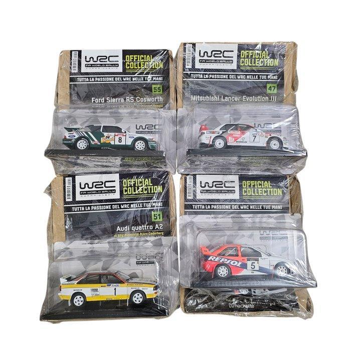 WRC 1:24 - Model sportwagen (4) - Lotto di 4 modellini WRC, Hobby en Vrije tijd, Modelauto's | 1:5 tot 1:12