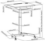 2dekans | VDD Gaming - Bureau - Laptop Tafel - Zit Sta, Huis en Inrichting, Bureaus, Ophalen of Verzenden, Zo goed als nieuw