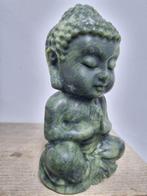 Big Jade boeddha - Hoogte: 150 mm - Breedte: 85 mm- 1042 g