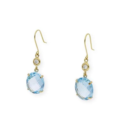 Oorbellen - 18 karaat Geel goud - 6.05ct. tw. Topaas -, Sieraden, Tassen en Uiterlijk, Oorbellen