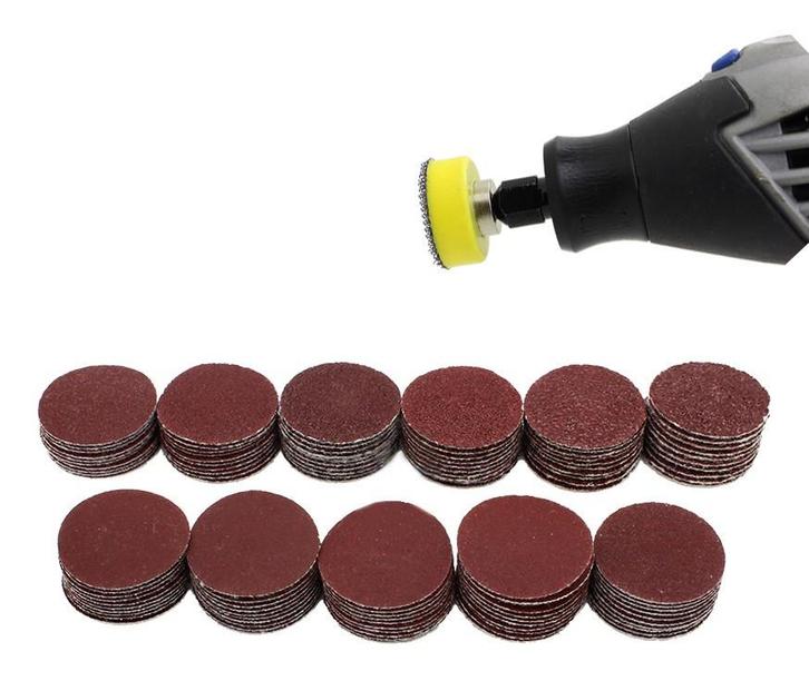 Set van 25 mm houder, 99 schuurschijfjes (K40-7000, 2 adapt, Doe-het-zelf en Verbouw, Gereedschap | Handgereedschap, Nieuw, Ophalen of Verzenden