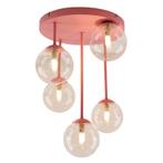 Design plafondlamp roze, Stacy, Huis en Inrichting, Lampen | Plafondlampen, Ophalen of Verzenden, Nieuw, Glas, Design