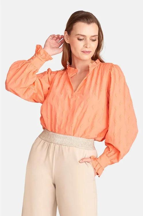 -50% Maicazz  Maicazz Blouse iva apricot  maat S, Kleding | Dames, Blouses en Tunieken, Oranje, Nieuw, Verzenden