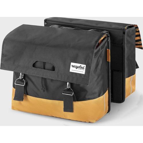 URBAN PROOF Dubbele Fietstas 40 liter recycled grijs geel, Fietsen en Brommers, Fietsaccessoires | Fietstassen, Nieuw