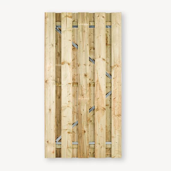 Tuindeur Solide | grenen | pa 7,5 cm | 180x120 cm, Tuin en Terras, Tuinpoorten, Nieuw, Hout, 150 tot 200 cm, Ophalen of Verzenden