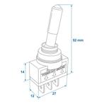 ProPlus LED tuimelschakelaar - 12 x 27 mm - 12V - Max. 20..., Ophalen of Verzenden, Nieuw