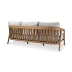 Loungeset Lisa | 3-zit | teak naturel | incl kussens crème, Verzenden, Nieuw