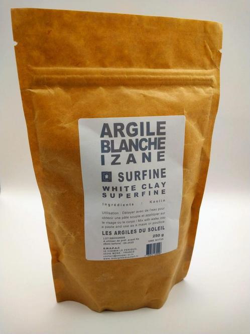 Argile Blanche Izane - witte klei masker - 250 gram, Sport en Fitness, Gezondheidsproducten en Wellness, Lichaamsverzorging, Nieuw