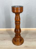 Asbak - Hout, Tin - Retro staande asbak