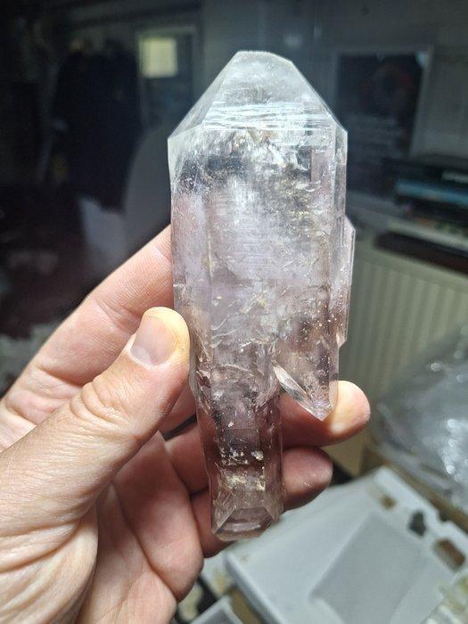 Enhydro amethist-smoky quartz DT Kristal - Hoogte: 15 cm -, Verzamelen, Mineralen en Fossielen