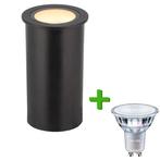 Grondspot Riga buiten + LED spot GU10 Philips CorePro | 3.5, Tuin en Terras, Buitenverlichting, Verzenden, Minder dan 50 watt