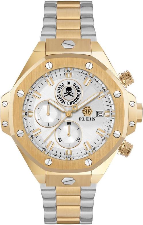 Philipp Plein PWLFA0525 Plein Chrono Royal horloge, Sieraden, Tassen en Uiterlijk, Horloges | Heren, Staal, Nieuw, Staal, Overige merken