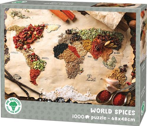 World Spices Puzzel (1000 stukjes) | Mr. Broccoli - Puzzels, Hobby en Vrije tijd, Denksport en Puzzels, Nieuw, Verzenden
