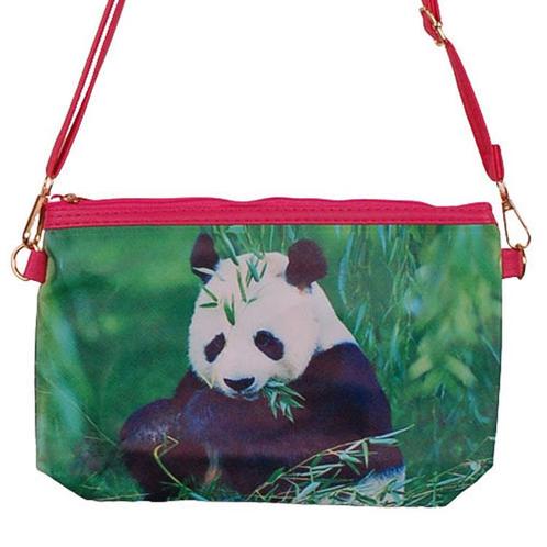 Schoudertasje Panda - Tussen Bamboe - 25x17cm NIEUW, Sieraden, Tassen en Uiterlijk, Tassen | Schoudertassen, Nieuw, Ophalen of Verzenden