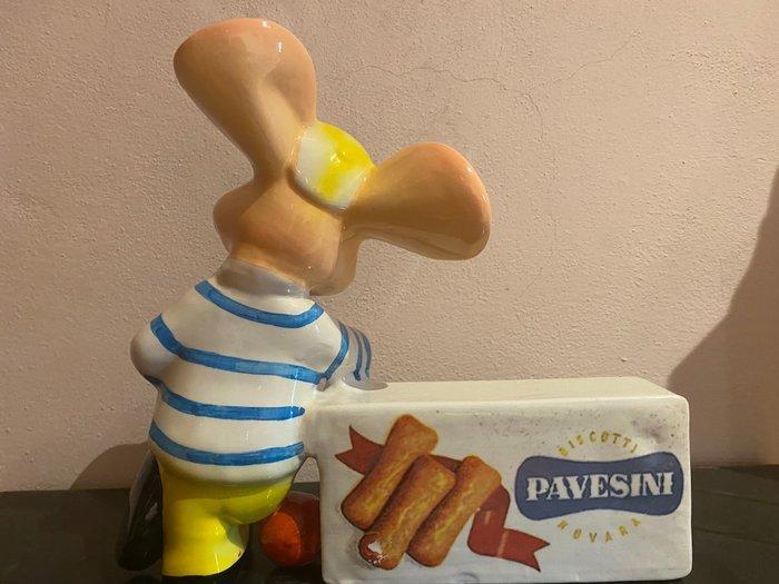 Topo Gigio con Pavesini Advertentiefiguur - Keramiek -, Antiek en Kunst, Antiek | Wandborden en Tegels