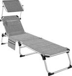 Tweedekans | tectake® - Ligbed Lorella gestoffeerd,, Huis en Inrichting, Fauteuils, Ophalen of Verzenden, Zo goed als nieuw