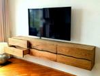 Tv-meubel | golf | eiken kast | 2 kleppen | 180x40 Maatwerk, Huis en Inrichting, Kasten | Televisiemeubels, Nieuw, 150 tot 200 cm