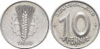 Alu-10 Pfennig 1950 E duitse Demokratische Republik