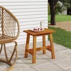 vidaXL Kruk 45x29x45 cm rechthoekig massief acaciahout, Huis en Inrichting, Stoelen, Verzenden, Nieuw, Bruin