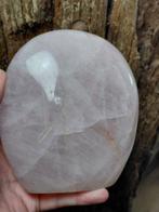 XXL Rozenkwarts edelsteen sculptuur - Hoogte: 13.5 cm -