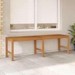 vidaXL Tuinbank 150 cm massief teakhout, Verzenden, Nieuw, Teakhout