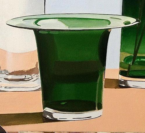 Antonio Perotti (1957) - Still Life Vasi in vetro, Antiek en Kunst, Kunst | Schilderijen | Modern