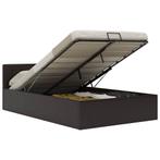 vidaXL Bedframe met opslag hydraulisch kunstleer grijs, Overige materialen, Verzenden, Nieuw, Twijfelaar