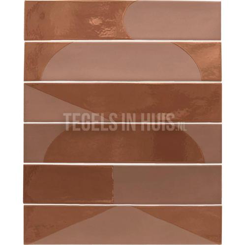 Wandtegel wadi decor terracotta 6x30 wandtegel, Doe-het-zelf en Verbouw, Tegels, Wandtegels, Nieuw, 10 m² of meer, Keramiek, Ophalen of Verzenden