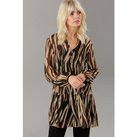 Aniston SELECTED Lange tuniek met stofbedekte knopen en bies, Kleding | Dames, Blouses en Tunieken, Nieuw, Verzenden